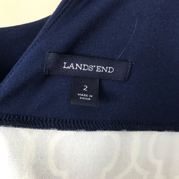 Navy patterned midi dress - Picture 3 of 3